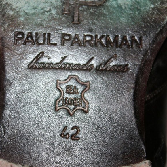 Paul Parkman Handmade Turquoise Burnished Side Zipper Boots 9 / 9.5 EU 42 H12249 - Picture 9 of 12
